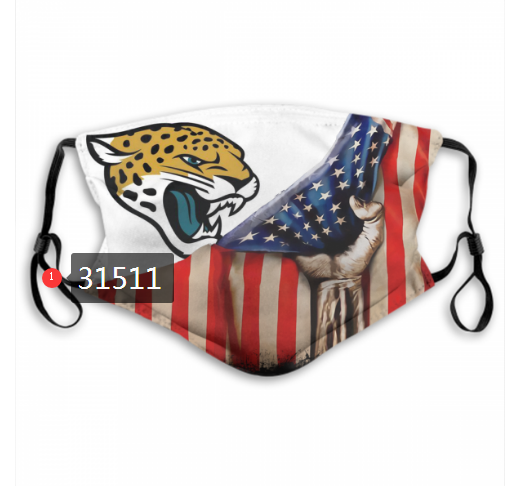 NFL 2020 Jacksonville Jaguars #75 Dust mask with filter